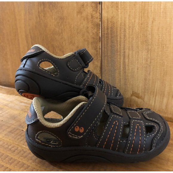 Surprise Faux Leather Kids Toddler Sandals Size 5 - Picture 4 of 11